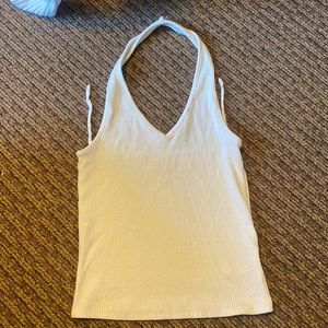 American Eagle White Halter Top